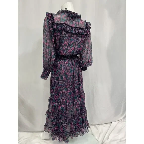 Misa 'Virginie' Pink Polyester Dress Size L